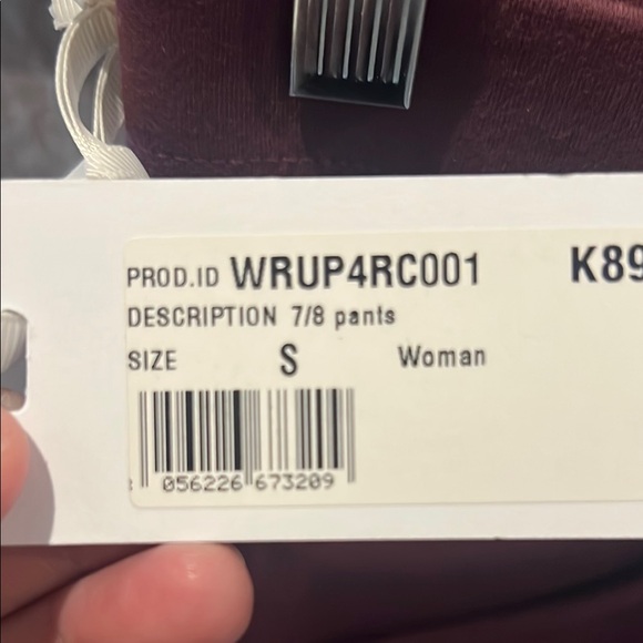 Freddy WR UP 7/8 Burgundy cropped pants size Small / 4 - Picture 4 of 14